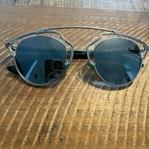 DIOR Silver Frame Sunglasses
